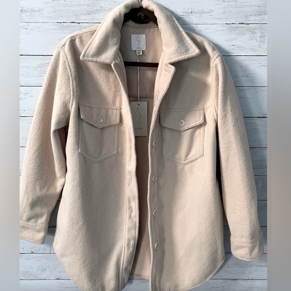MEDIUM NEW Joie Faux Fur Sherpa Shacket